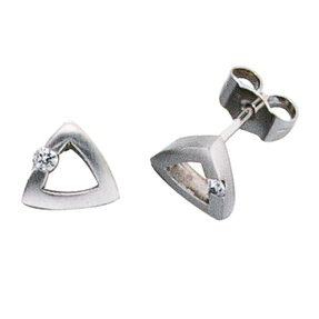 Ohrstecker Stecker Brillant Dreieck durchbrochen 950 Platin Damen Ohrstecker Stecker Brillant Dreieck durchbrochen 950 Platin Damen