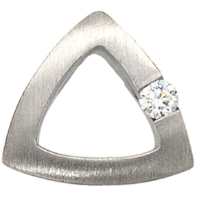 Anhänger Diamant Brillant Dreieck durchbrochen 950 Platin Damen