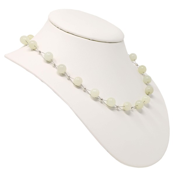 Halskette aus Edelstein Jade
