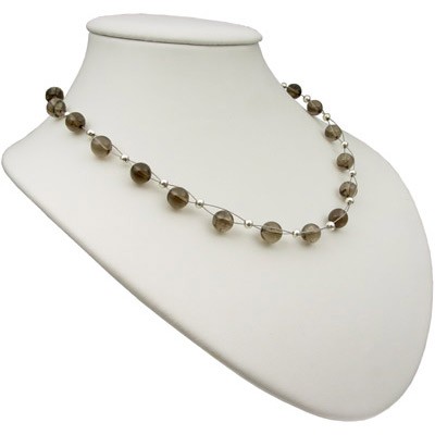 Damen Kette aus Rauchquarz