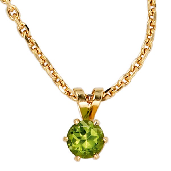 Anhänger mit Peridot und 585 Gold Gelbgold