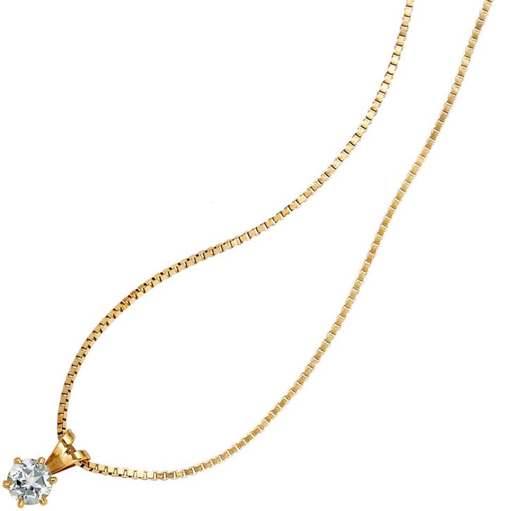 Anhänger mit Aquamarin hellblau und 585 Gold