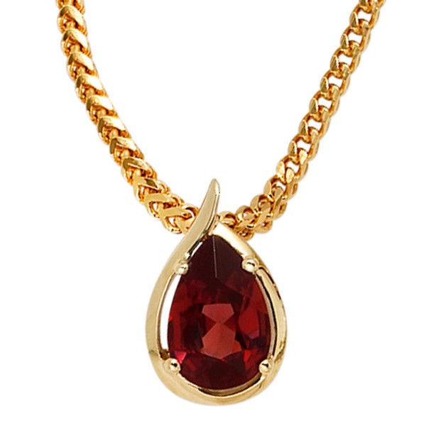 Anhänger mit Granat,585 Gelbgold