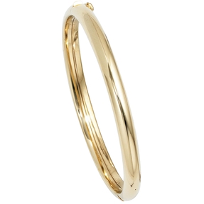 5,8mm Armreif Armband Armschmuck aus 585 Gold Gelbgold oval