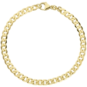 4,6mm Panzerarmband Armband Armschmuck aus 333 Gold Gelbgold 21cm