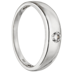 Ring Taufring Anhänger mit Zirkonia 925 Silber Sterlingsilber Kinder