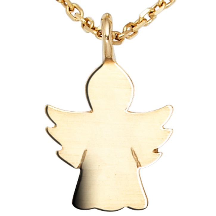 Anhänger Engel Schutzengel aus 585 Gelbgold