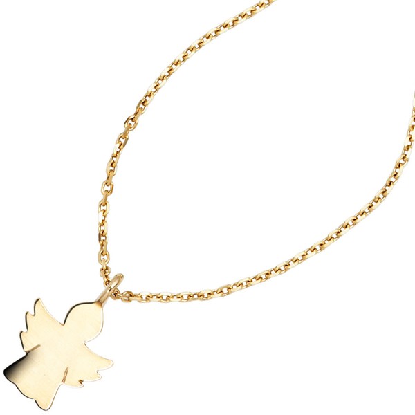 Anhänger Engel Schutzengel aus 585 Gelbgold