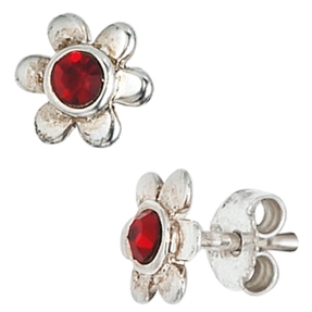 Ohrstecker Stecker Ohrringe Blume Blumen 925 Silber Ohrschmuck