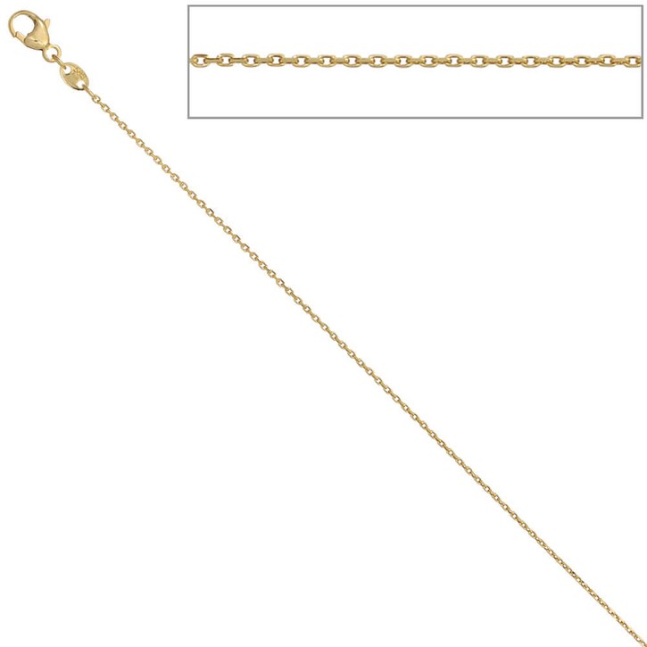 0,6mm Ankerkette 585 Gelbgold 45cm