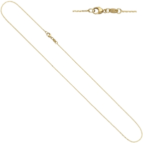 0,6mm Ankerkette Kette Collier Halskette aus 585 Gold Gelbgold 45cm