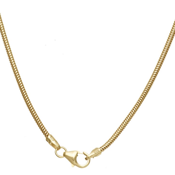 1,6mm Schlangenkette 585 Gelbgold 42cm