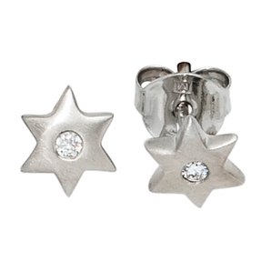 Ohrstecker Stecker Stern Sterne aus 925 Silber Ohrschmuck mit Zirkonia