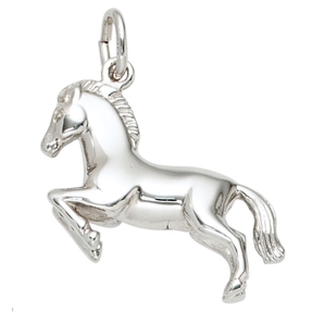 Anhänger Pferd aus 925 Silber Sterlingsilber rhodiniert Halsschmuck Anhänger Pferd aus 925 Silber Sterlingsilber rhodiniert Halsschmuck