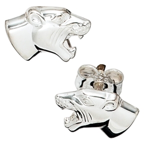 Ohrstecker Stecker Ohrschmuck Großkatze Raubkatze 925 Silber Herren