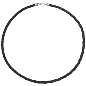 4,1mm Lederkette Kette Halskette Halsschmuck braun 925 Silber 45cm