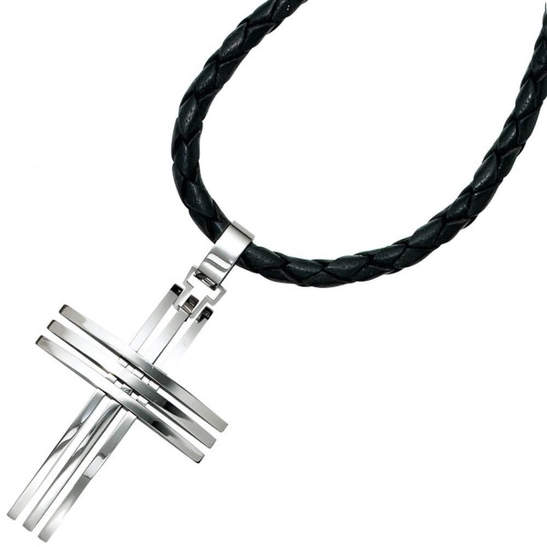 Anhänger Kreuz aus Edelstahl 3-teilig schlicht