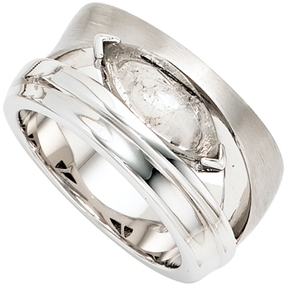 Ring Damenring mit Turmalinquarz grau-schwarz 925 Silber Fingerschmuck Ring Damenring mit Turmalinquarz grau-schwarz 925 Silber Fingerschmuck
