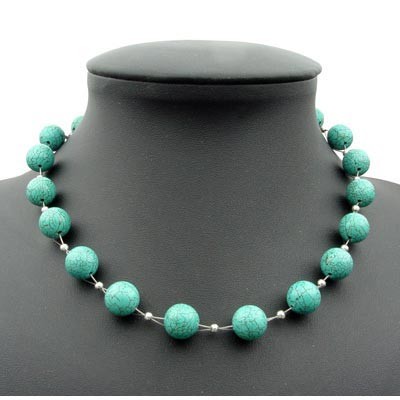 Damen Kette aus Türkis Howlith