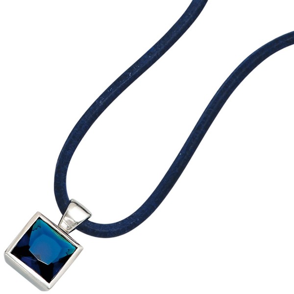 Anhänger mit Zirkonia blau 925 Silber