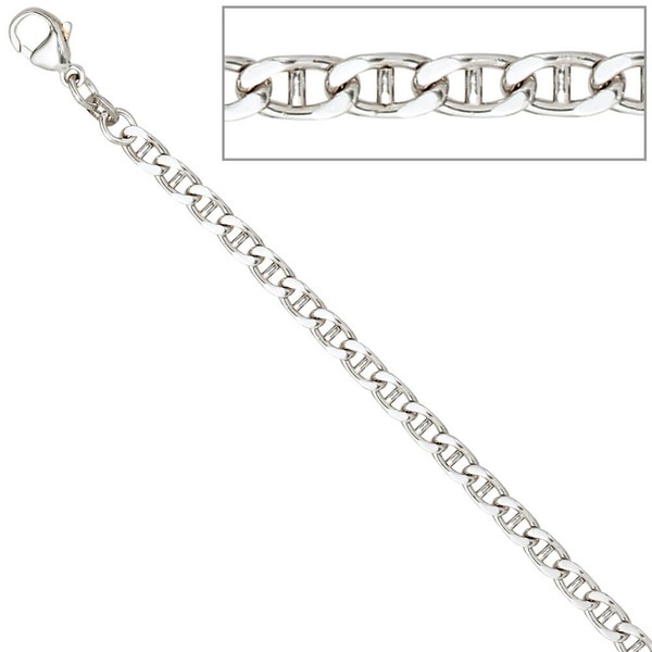 4,4mm Kette Collier aus 925 Silber 60cm