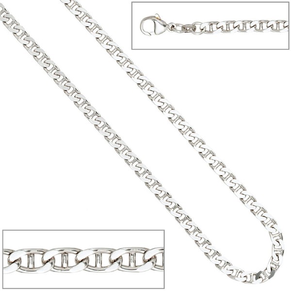4,4mm Kette Collier aus 925 Silber 60cm