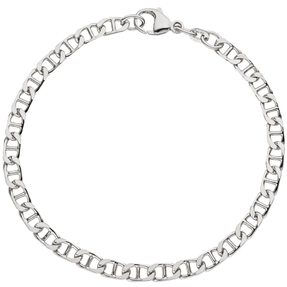4,4mm Armband Armkette Armschmuck 925 Silber rhodiniert schlicht 21cm
