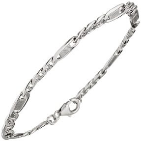 5,2mm Panzersteg-Armband Armkette Armschmuck aus 925 Silber 21cm