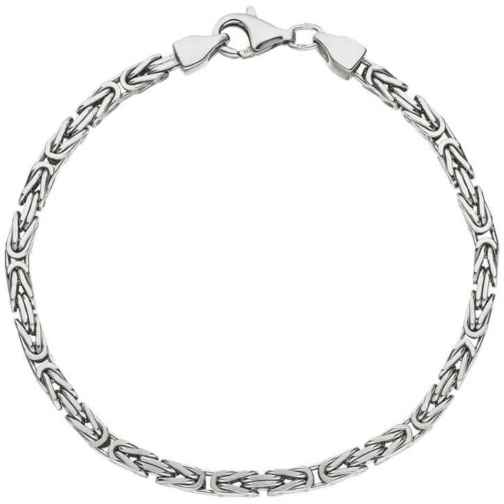 3mm Königsarmband aus 925 Silber 19cm
