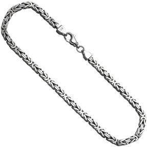 7,2mm Königskette Kette Collier Halsschmuck 925 Silber 50cm Unisex