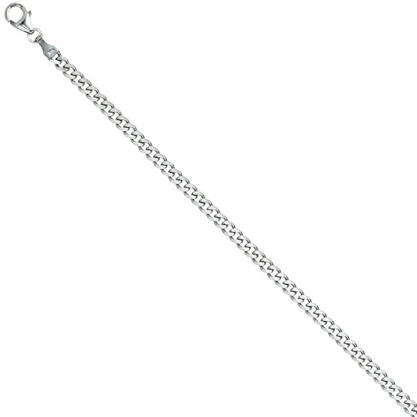3,6mm Panzerarmband aus 925 Silber 19cm