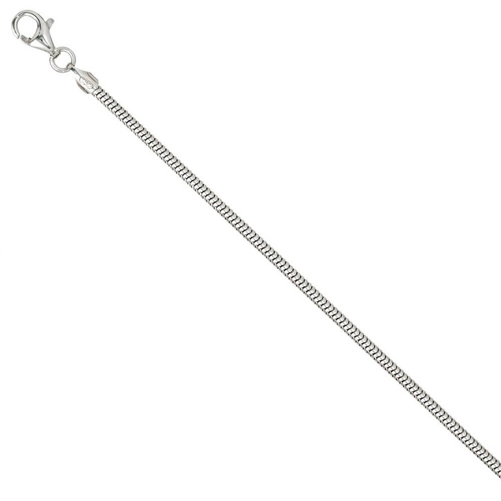 1,9mm Schlangenkette aus 925 Silber 60cm