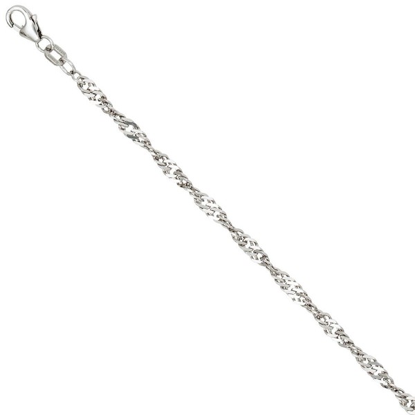 2,9mm Singapurkette aus 925 Silber 45cm