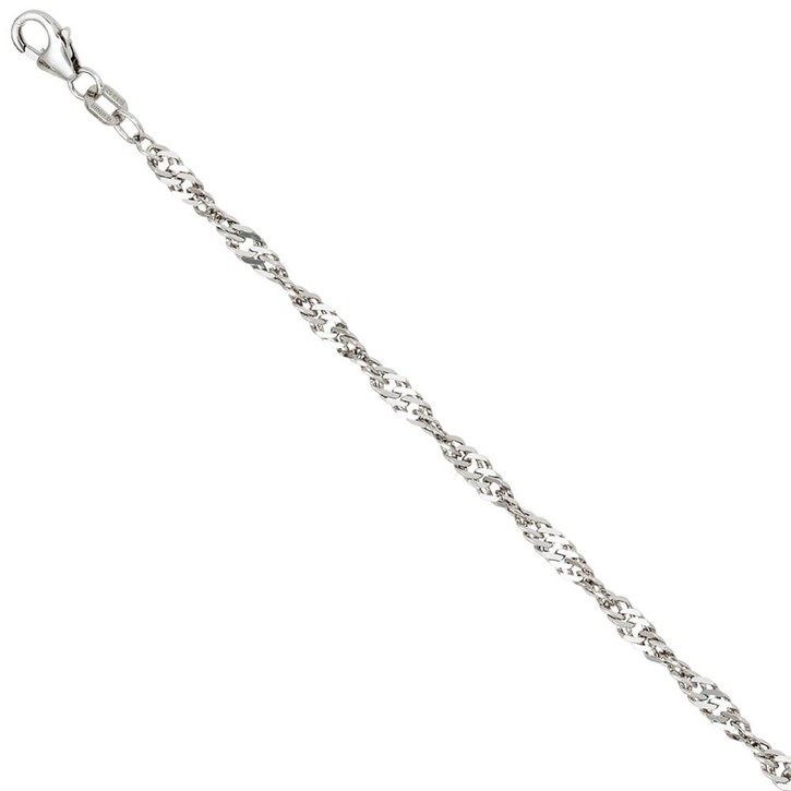 2,9mm Singapurkette aus 925 Silber 50cm