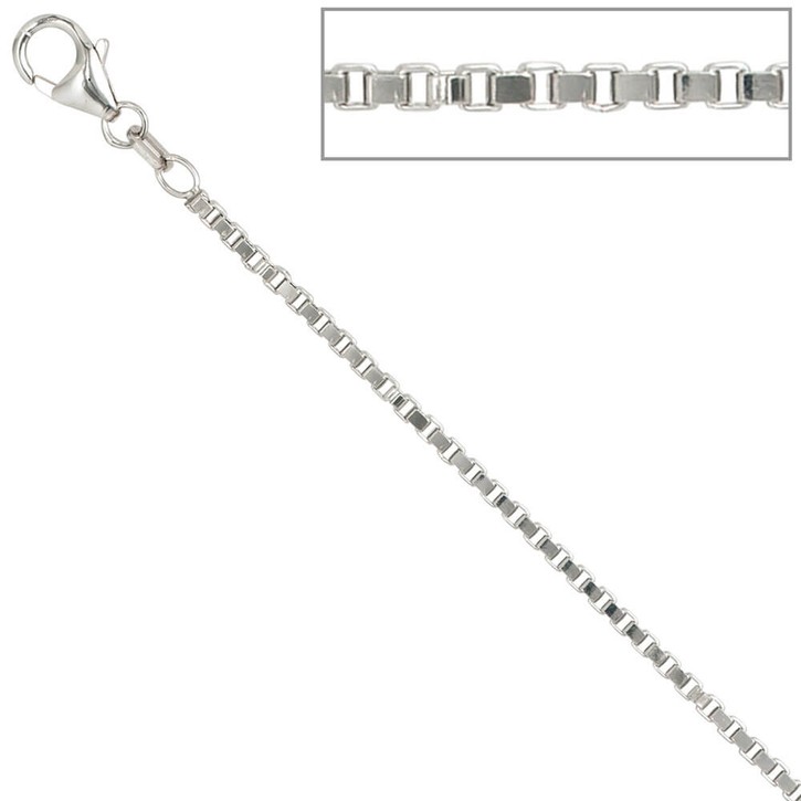 1,8mm Venezianerkette 925 Silber 80 cm