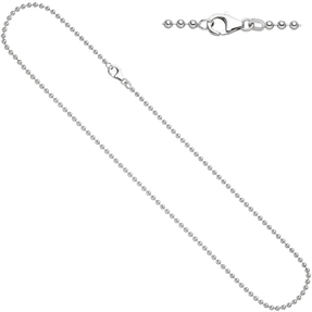 2,5mm Kugelkette Kette Collier Halskette aus echtem 925 Silber 60cm