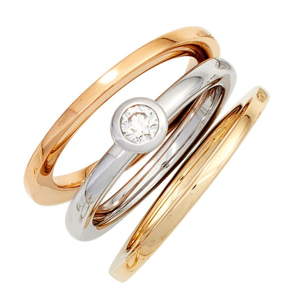 Dünner Ring aus 585 Gelbgold glatt schlicht