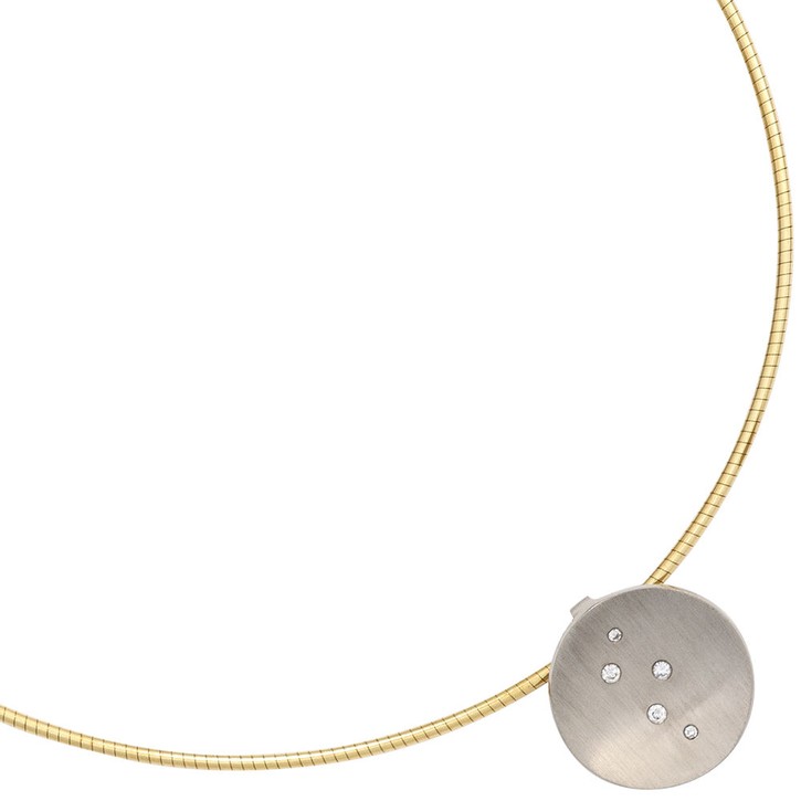 Anhänger 15,3mm 950 Platin 5 Brillanten