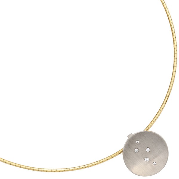 Anhänger 15,3mm 950 Platin 5 Brillanten