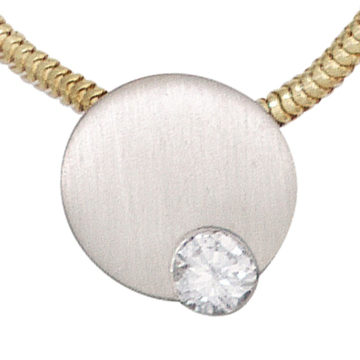 Anhänger 950 Platin mit Brillant 0,16 Ct.