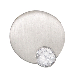 Anhänger 950 Platin mattiert mit Diamant Brillant 0,16 Ct. Halsschmuck Damen Anhänger 950 Platin mattiert mit Diamant Brillant 0,16 Ct. Halsschmuck Damen
