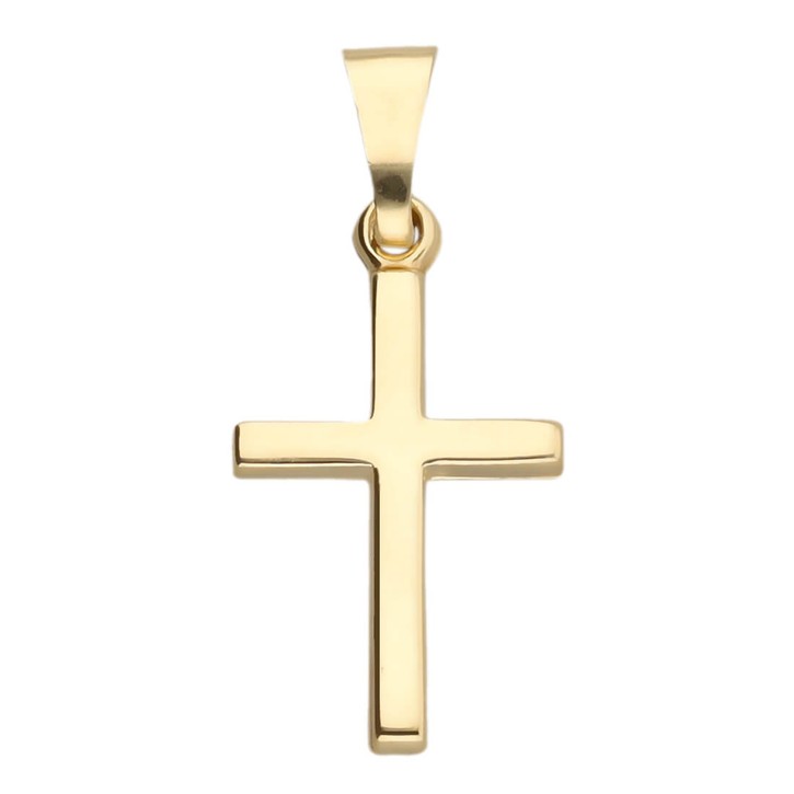 Anhänger Kreuz 17.2mm 8K 333 Gelbgold schlicht