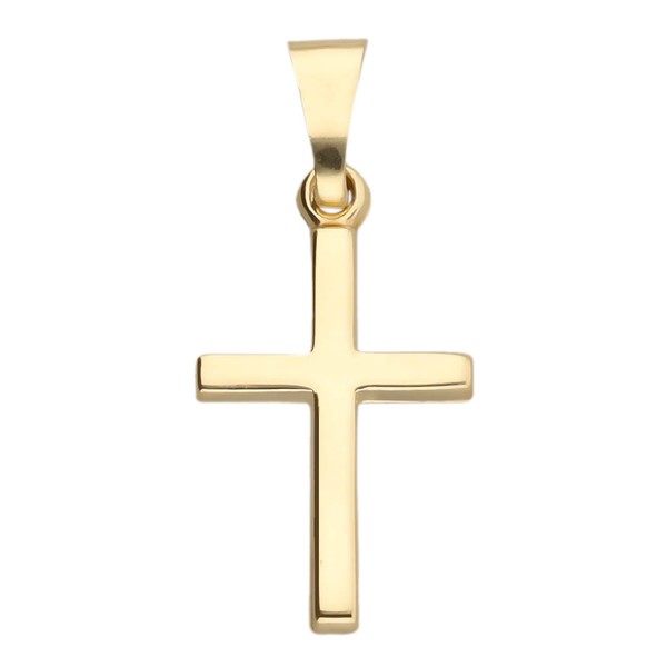 Anhänger Kreuz 17.2mm 8K 333 Gelbgold schlicht