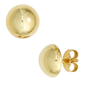 Ohrstecker Ohrringe Stecker Halbkugel 7,8mm 333 Gold Gelbgold Ohrschmuck Damen