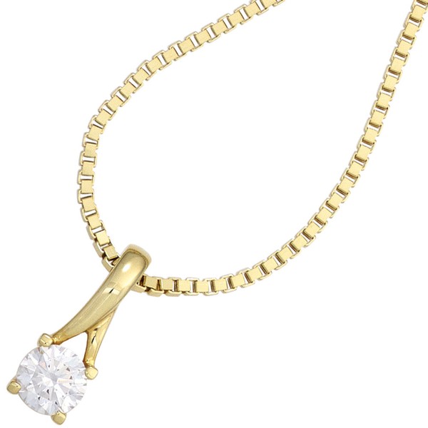Solitär Anhänger mit Zirkonia 333 Gelbgold