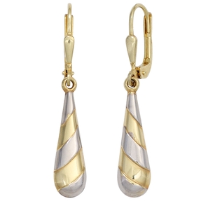 Ohrringe Ohrhänger Boutons Tropfen 333 Gold Gelbgold Ohrschmuck Damen Ohrringe Ohrhänger Boutons Tropfen 333 Gold Gelbgold Ohrschmuck Damen