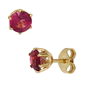 Paar Ohrstecker mit Turmalin rosa 585 Gold Gelbgold Ohrschmuck Damen Paar Ohrstecker mit Turmalin rosa 585 Gold Gelbgold Ohrschmuck Damen