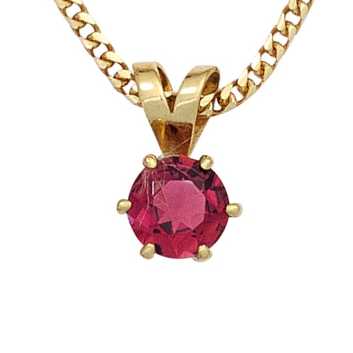 Anhänger mit Turmalin 585 Gelbgold