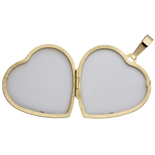 Medaillon Herz aus 585 Gold Gelbgold Damen