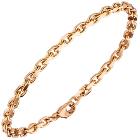 3,7mm Ankerarmband Armkette Armschmuck aus 585 Gold Rotgold 19cm Goldkette 3,7mm Ankerarmband Armkette Armschmuck aus 585 Gold Rotgold 19cm Goldkette